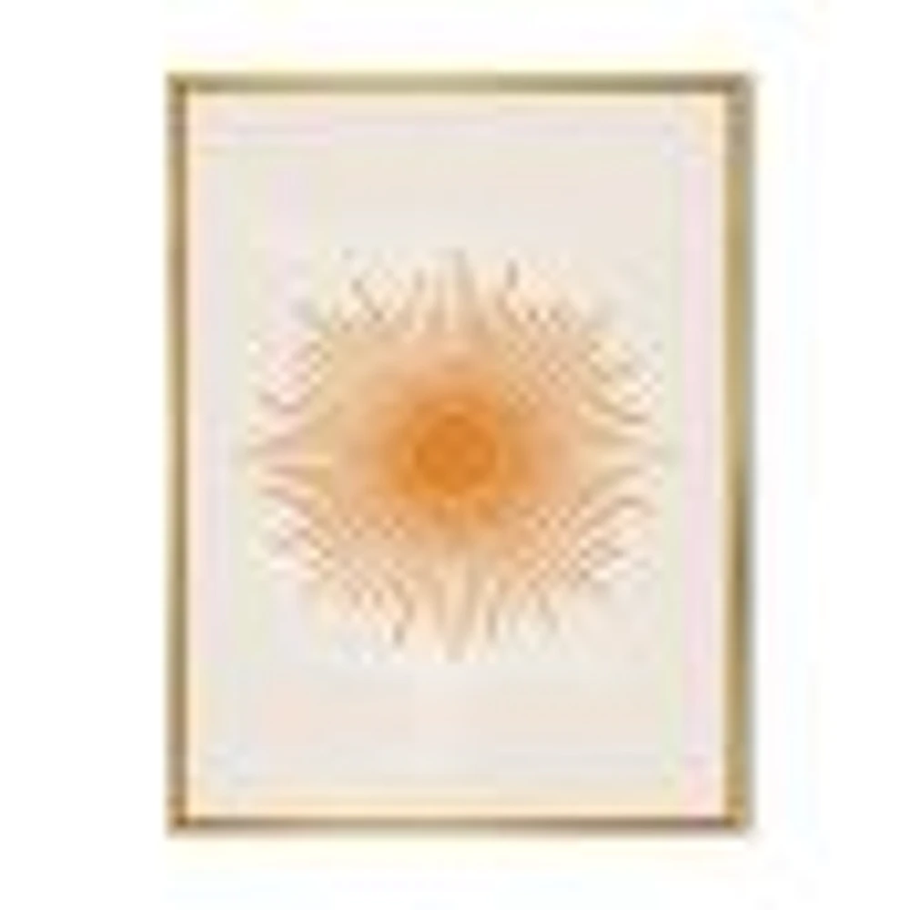 Toile « Orange Sun Print II »