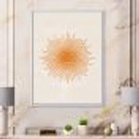 Orange Sun Print II  Wall Art