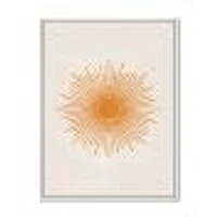 Toile « Orange Sun Print II »