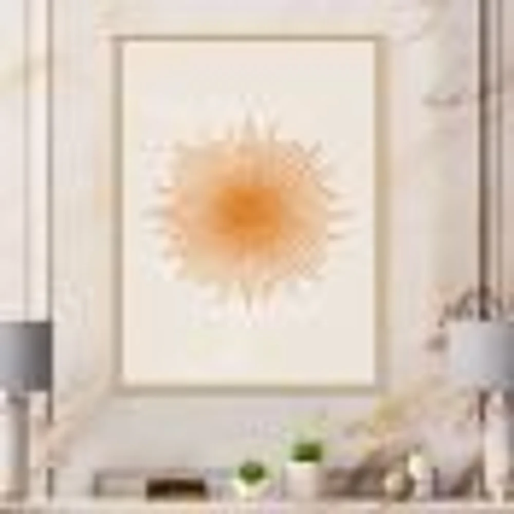 Toile « Orange Sun Print II »