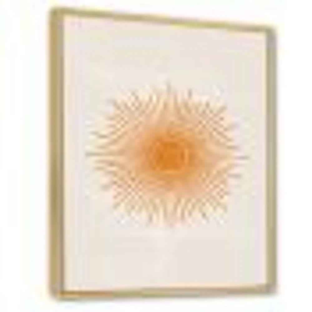 Orange Sun Print II  Wall Art