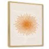 Orange Sun Print II  Wall Art