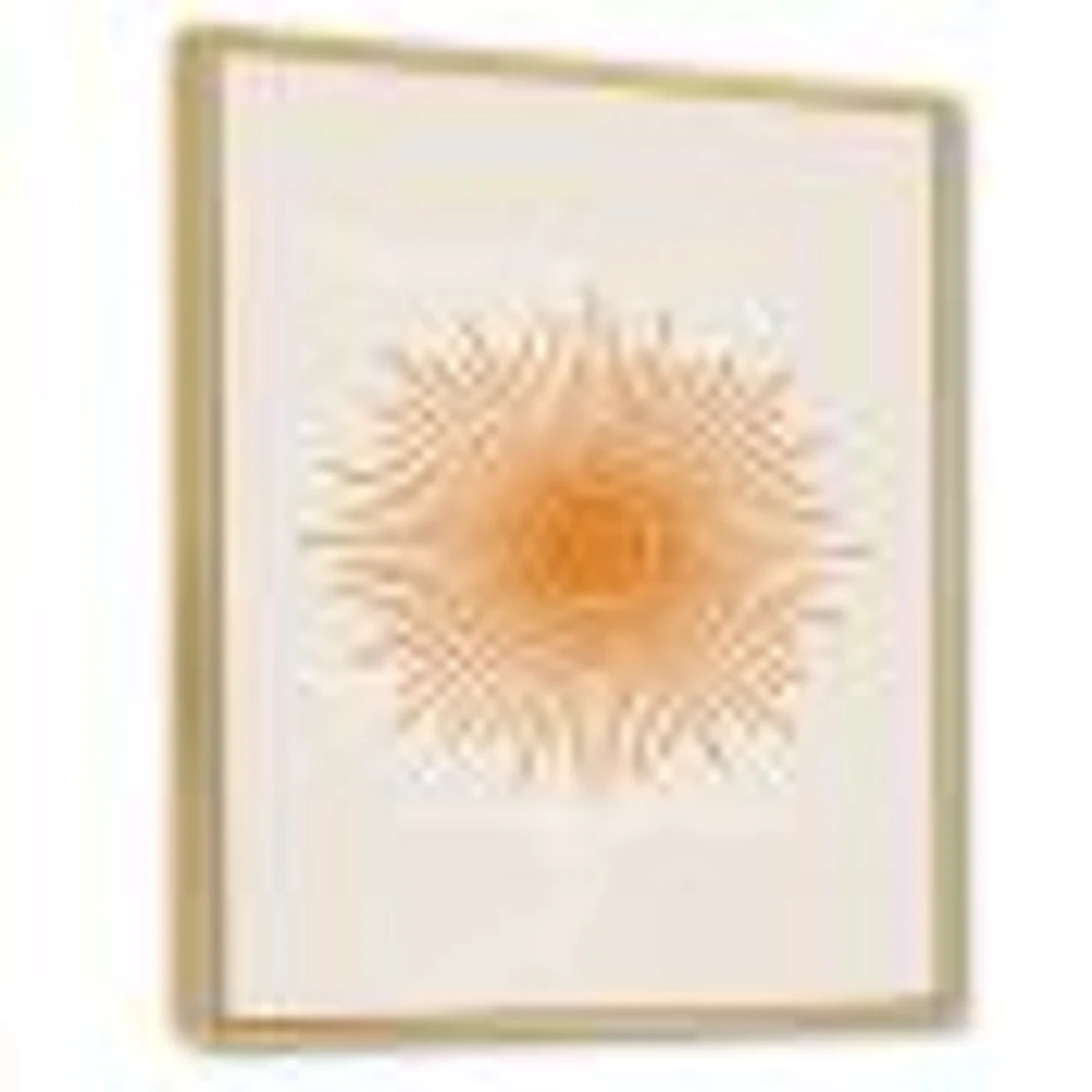 Orange Sun Print II  Wall Art