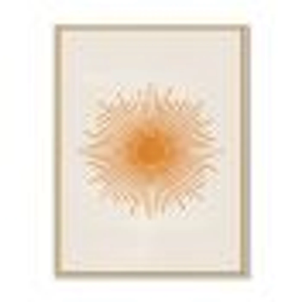 Orange Sun Print II  Wall Art