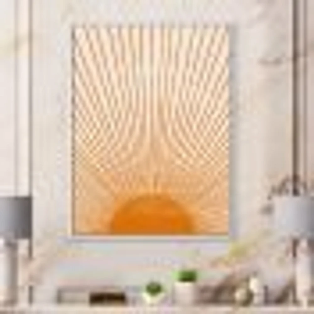 Toile « Orange Sun Print III »