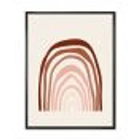 Terracotta Minimalist Boho Rainbow I  Wall Art