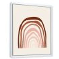 Terracotta Minimalist Boho Rainbow I  Wall Art