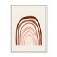 Terracotta Minimalist Boho Rainbow I  Wall Art