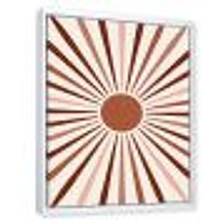 Geometric Radiant Sun  Canvas Wall Art