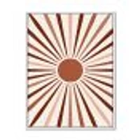 Geometric Radiant Sun  Canvas Wall Art