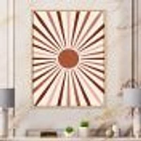 Geometric Radiant Sun  Canvas Wall Art