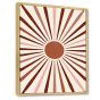 Geometric Radiant Sun  Canvas Wall Art