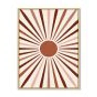 Geometric Radiant Sun  Canvas Wall Art