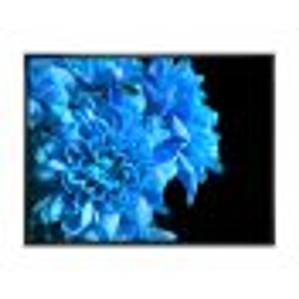 Detail of Blue Flowers on Black I  Wall Art