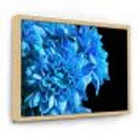 Detail of Blue Flowers on Black I  Wall Art