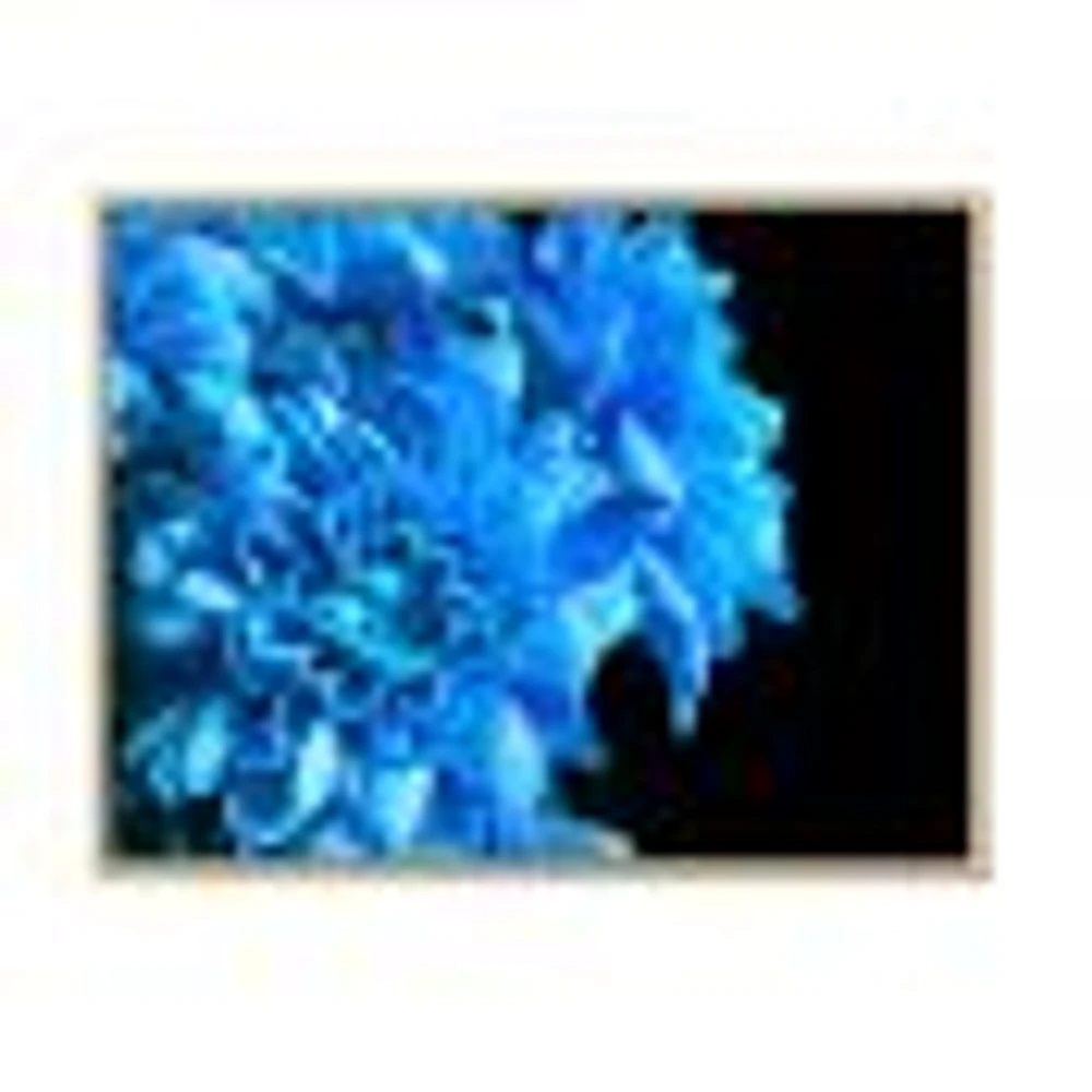 Detail of Blue Flowers on Black I  Wall Art