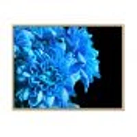 Detail of Blue Flowers on Black I  Wall Art