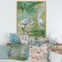 Toile « Heron Birds I »