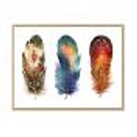 Toile « Colourful Boho Feather Set IX