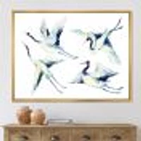 Toile « Asian Crane Bird Impression