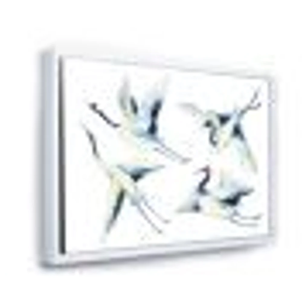 Asian Crane Bird Impression  Wall Art