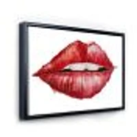 Valentines Day Red Woman Lips  Wall Art