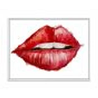 Valentines Day Red Woman Lips  Wall Art