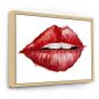 Valentines Day Red Woman Lips  Wall Art