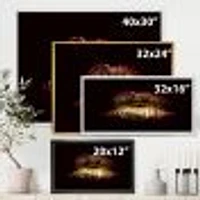 Sexy Golden Metallized Female Lips IV  Wall Art