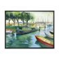 Boats Green Spring  Wall Art