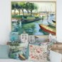 Boats Green Spring  Wall Art