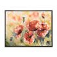 Red Poppy on A Field  Wall Art