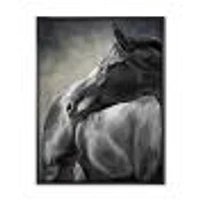 Toile imprimée « Portrait of A Black Horse »