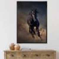 Toile « Portrait of Thoroughbred Nonius Stallion Horse I »