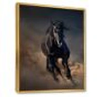 Toile « Portrait of Thoroughbred Nonius Stallion Horse I »