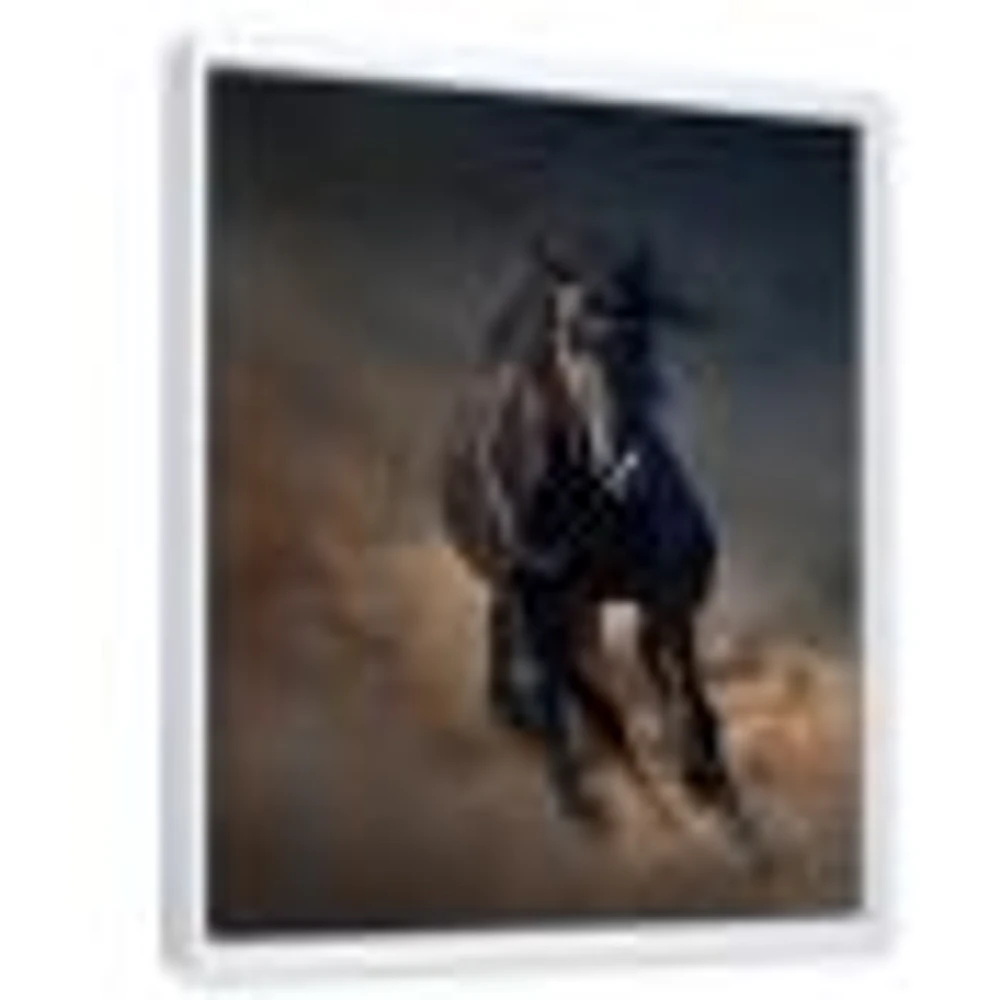 Toile « Portrait of Thoroughbred Nonius Stallion Horse I »