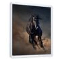 Toile « Portrait of Thoroughbred Nonius Stallion Horse I »