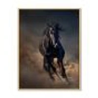 Toile « Portrait of Thoroughbred Nonius Stallion Horse I »