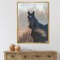 Portrait of A Horse on An Autumn Morning  Wall Art