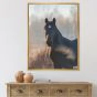 Portrait of A Horse on An Autumn Morning  Wall Art