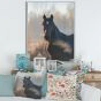 Portrait of A Horse on An Autumn Morning  Wall Art