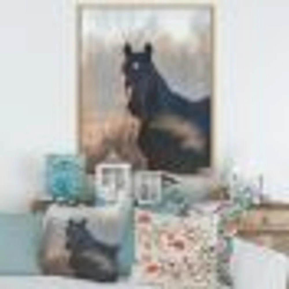 Toile « Portrait of A Horse on An Autumn Morning »