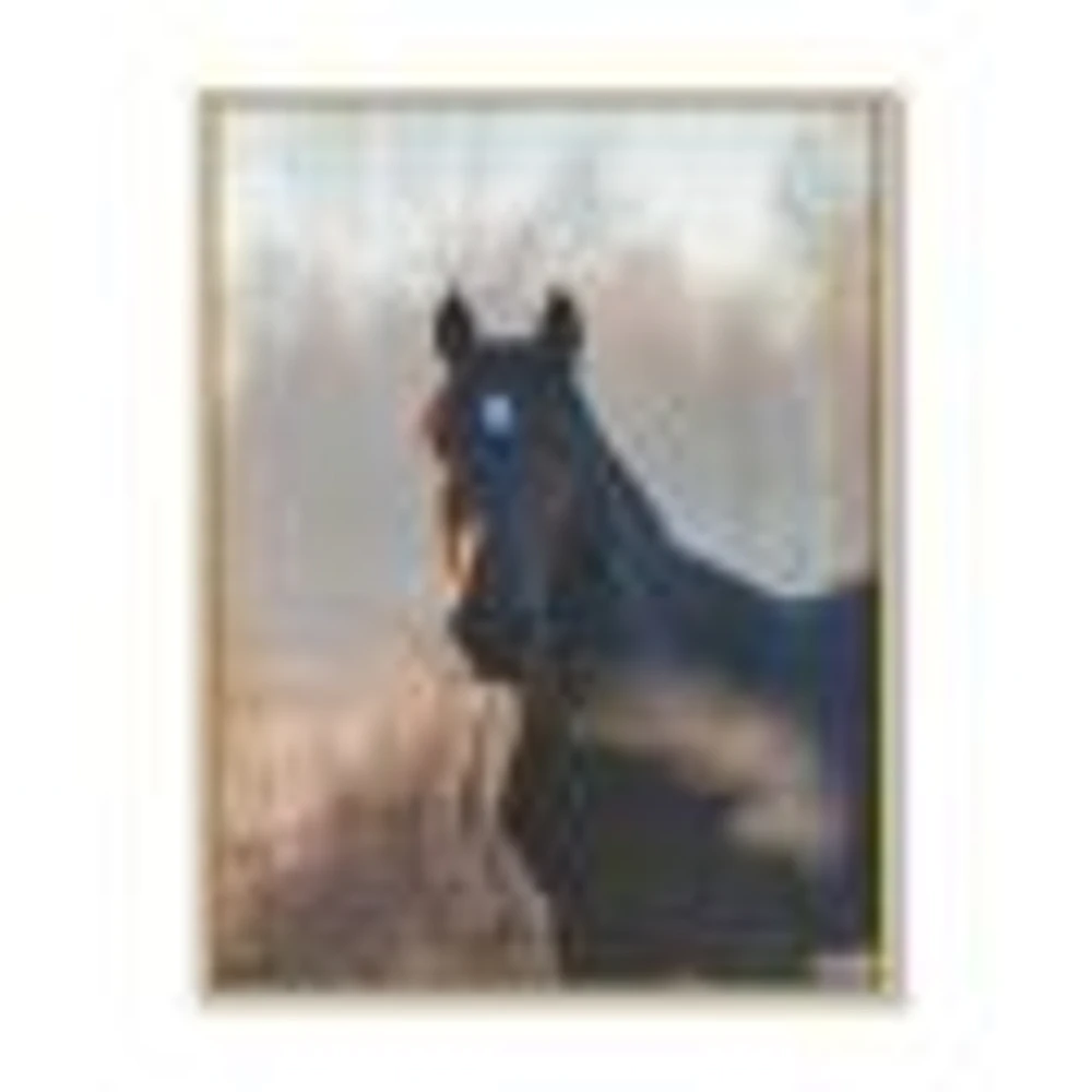 Toile « Portrait of A Horse on An Autumn Morning »