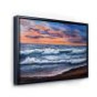 Sunset Over The Blue Ocean II  Wall Art