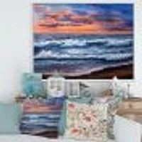 Toile « Sunset Over The Blue Ocean II