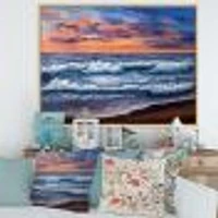 Sunset Over The Blue Ocean II  Wall Art