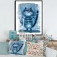 Cat Holding A Fish Its Claws  Wall Art