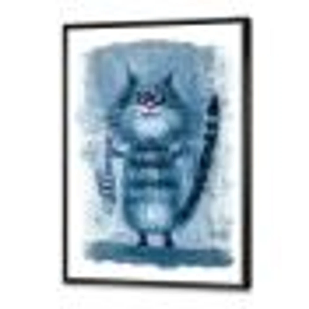 Cat Holding A Fish Its Claws  Wall Art