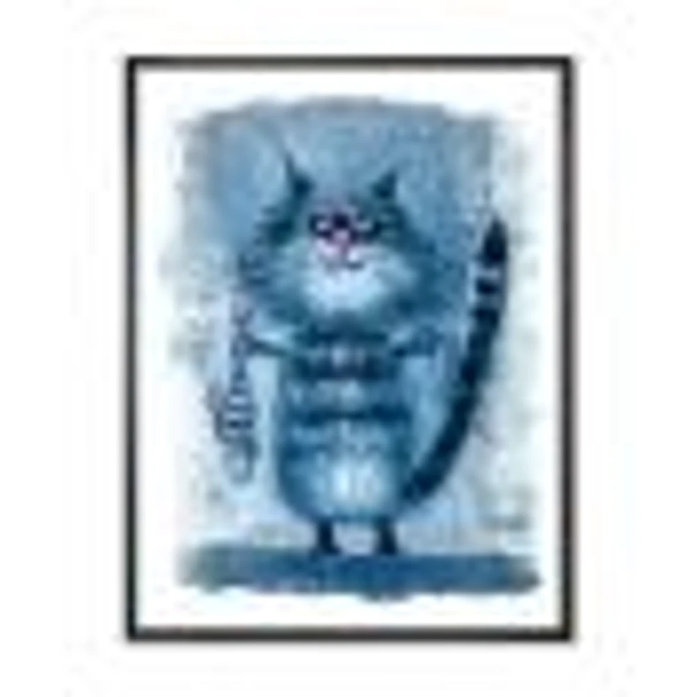 Cat Holding A Fish Its Claws  Wall Art