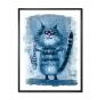 Cat Holding A Fish Its Claws  Wall Art